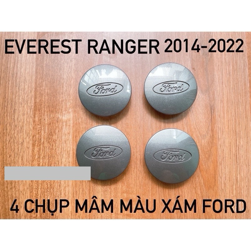 4 CHỤP MÂM FORD RANGER EVEREST 2014-2022 KÍCH THƯỚC 70mm CAO CẤP GIÁ RẺ 4 cái giống nhau (giá 1 cái)
