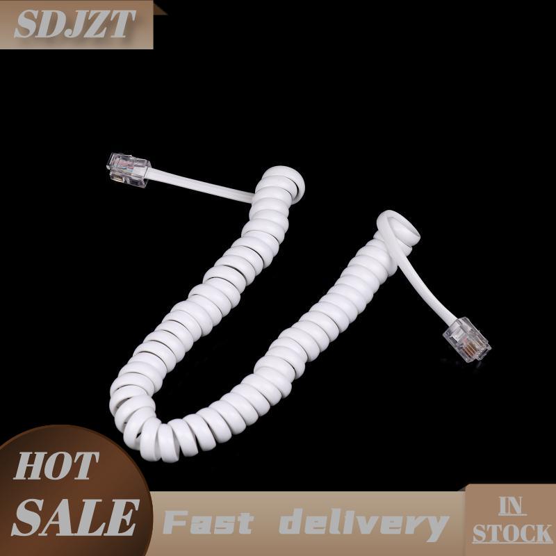 SDJZT สายโทรศัพท์, สายโทรศัพท์สายเชื่อมต่อตัวรับสัญญาณโทรศัพท์สายสปริง ราคา 16 บาท*ส่งฟรี