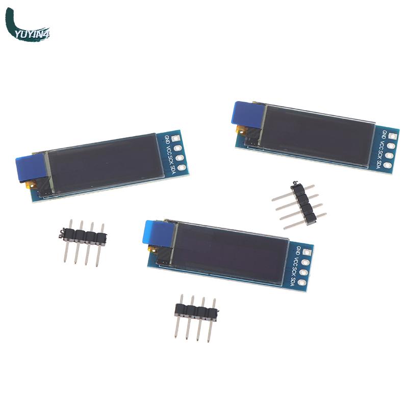 YUYIN4 0.91 inch OLED mô-đun Trắng Xanh Vàng OLED 128x32 OLED LCD LED hiển thị Module 0.91 4-pin đơn sắc IIC giao tiếp