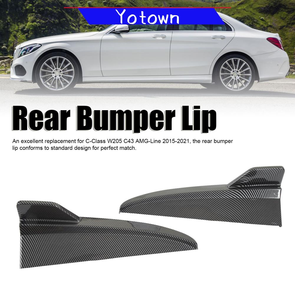 Yotown Bộ khuếch tán môi cản sau đa năng 1 cặp Bộ chia môi phía sau Tay nghề tốt để trang trí