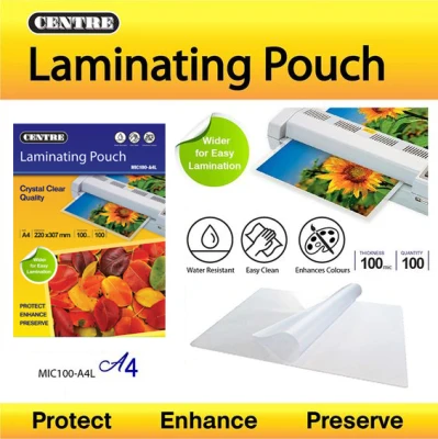 A4 Laminating Pouch Laminating Film (Hot) 100 micron (100 pieces)