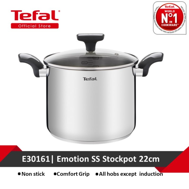 Tefal Emotion SS Stockpot 22cm E30161 Singapore