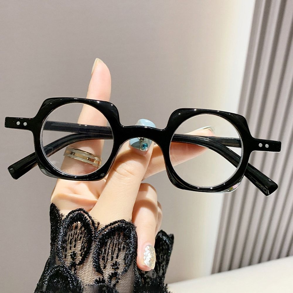 FUDESHE Gọng vuông tròn Kính Đọc Sách chặn ánh sáng xanh Khung vuông nghệ thuật Phong cách Nhật Bản Kính cho người cao niên Thời trang Kính viễn thị Dành cho nam và nữ - 3