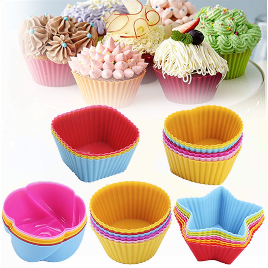 Khuôn Silicone Làm Bánh Hình Tròn Tiện Dụng