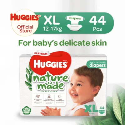 Huggies Platinum Naturemade Tape Diapers XL 44pcs