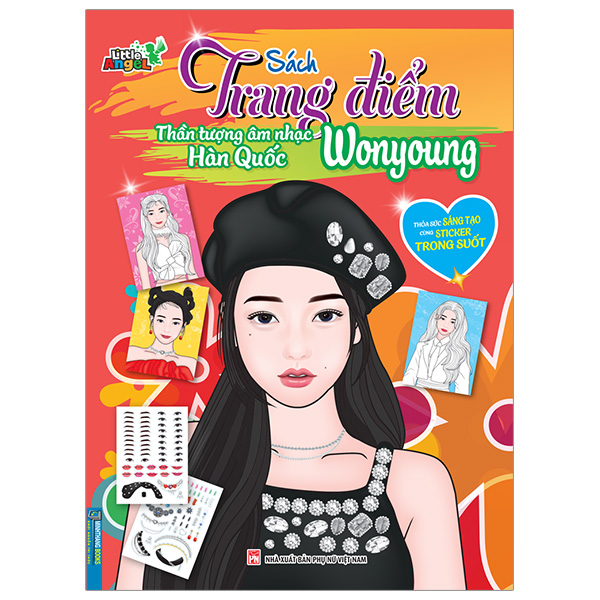 Fahasa - Sách Trang Điểm Thần Tượng Âm Nhạc Hàn Quốc - Wonyoung - Thỏa Sức Sáng Tạo Cùng Sticker Trong Suốt