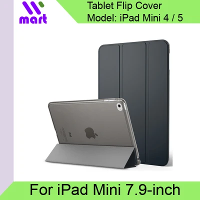 7.9-inch iPad Mini Flip Cover Translucent Frost Smart Case for iPad Mini 4 / 5 Gen