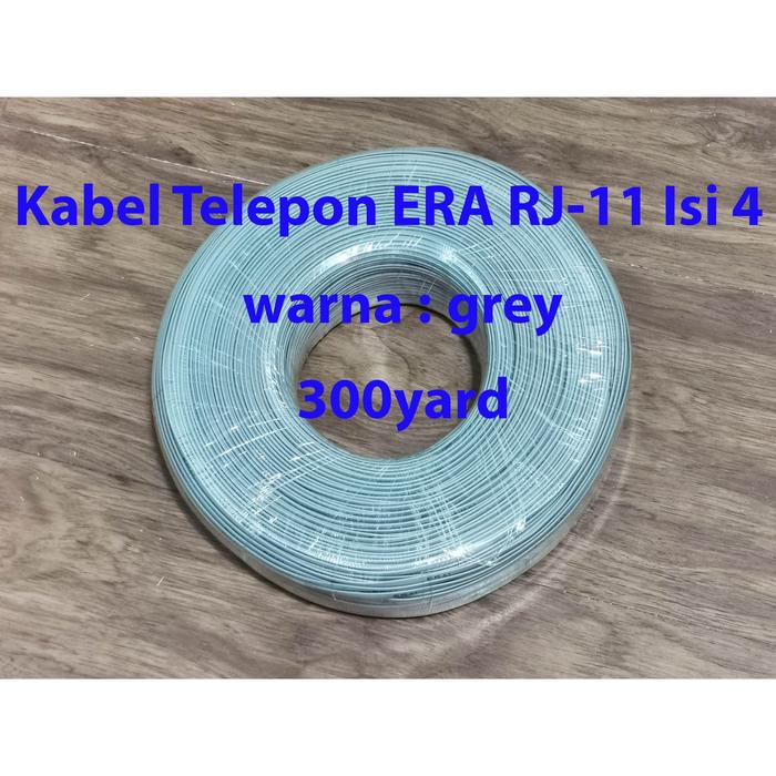 GREY - KABEL TELEPON ERA RJ-11 ISI 4 - 300YARD (CABLE LINE TELPHONE ) - Elvoir Store Harga  316,000 Ringgit*Penghantaran Percuma