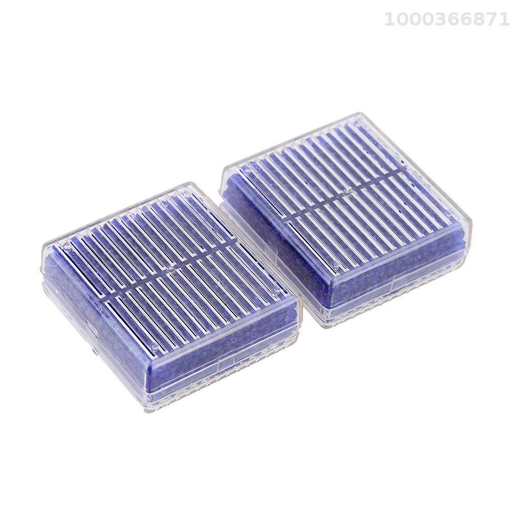 2pcs gel silica hút ẩm độ ẩm độ ẩm hấp thụ hộp tái sử dụng