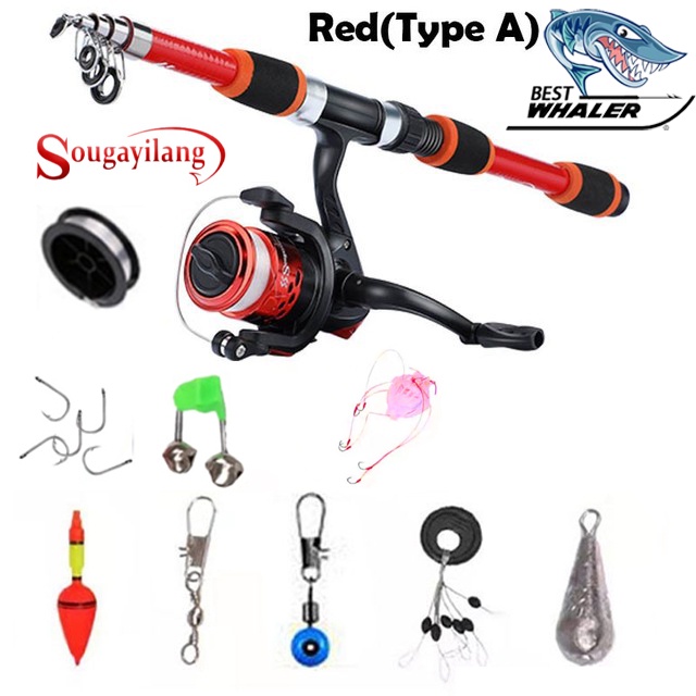 Mega Mall 1.8M 2.1M 2.4M LEO Fishing Rod and Reel Full Kit