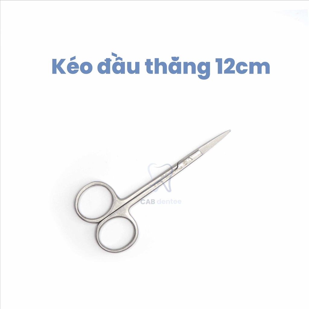 Kéo y tế 12cm - đầu thẳng