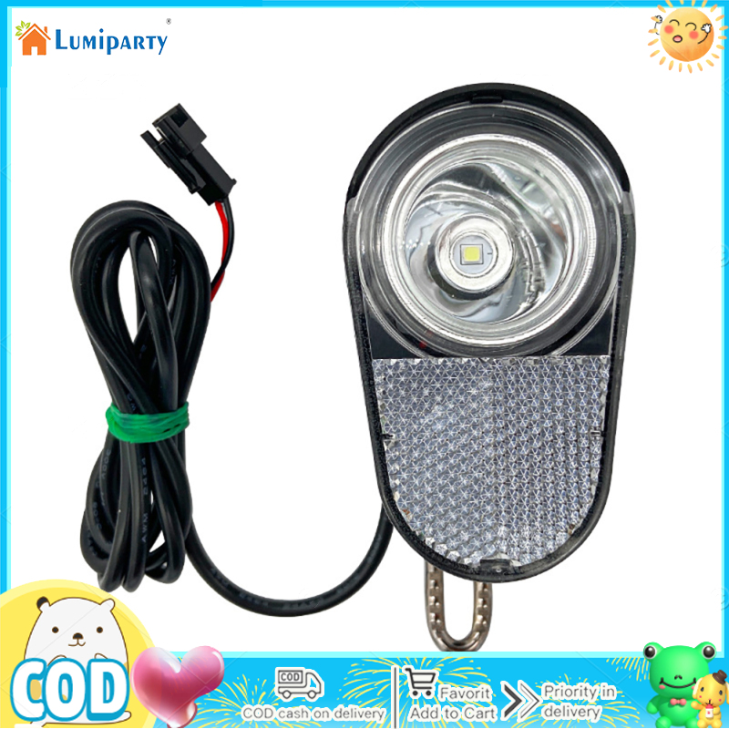 Electric Bike Headlight 36-48V Front Light Bike Lights With 4.9ft Wire For Night Riding Mountain Bike ราคา 139 บาท*ส่งฟรี