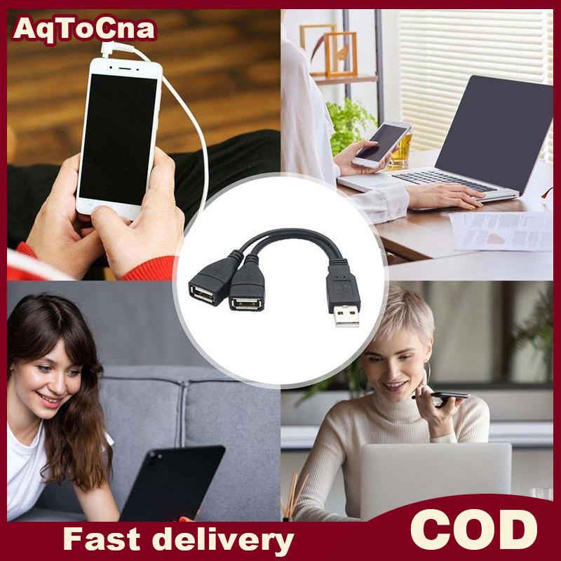 AqToCna Di động USB dữ liệu Splitter cáp 1 để 2 nhanh kép sạc đa thiết bị adapter cho trực tuyến và offline sử dụng