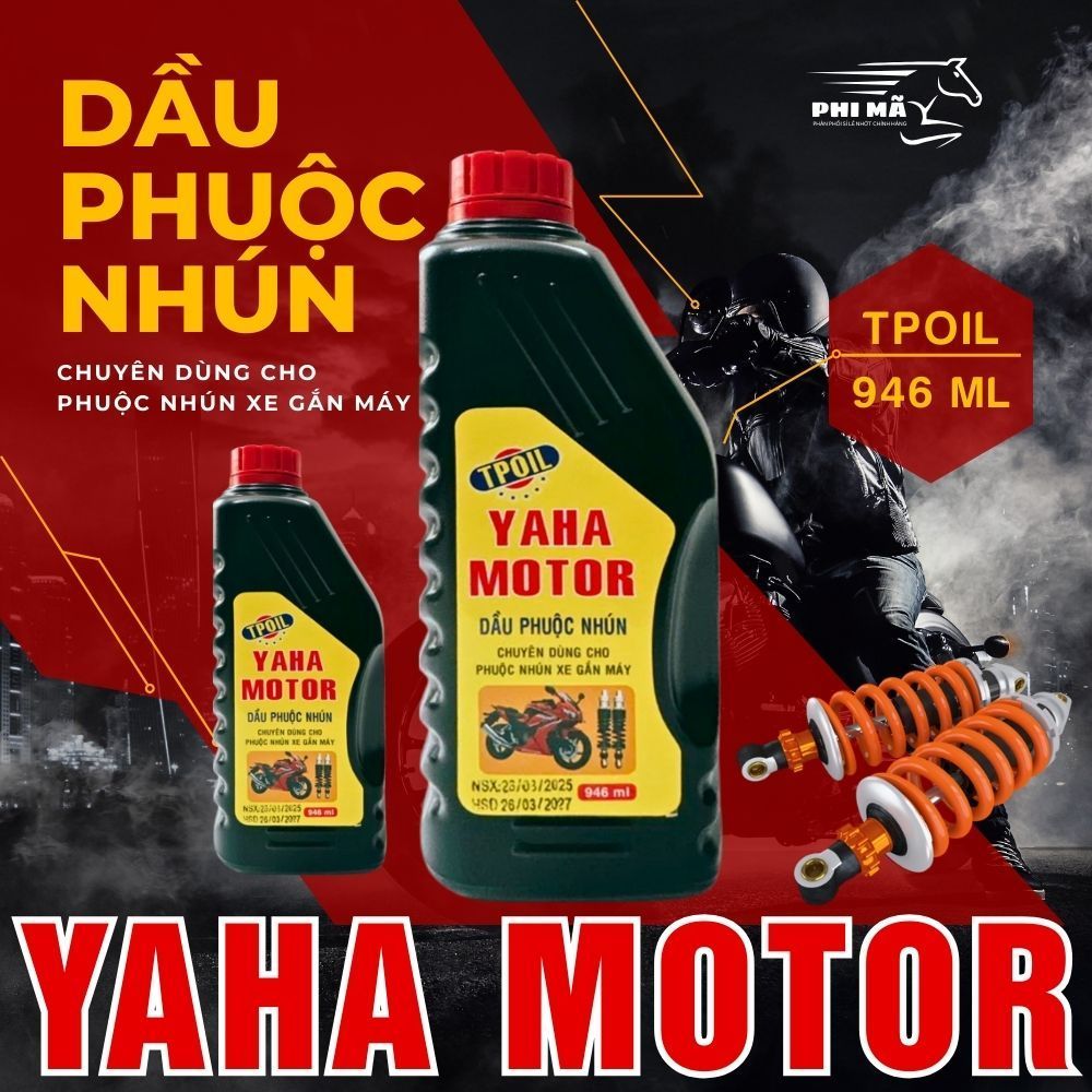 Dầu Phuộc Nhún Xe Máy YAHA MOTOR TPOIL 946ml Giảm Rung Lắc, Vận Hành Êm Ái - DẦU NHỚT SỈ LẺ
