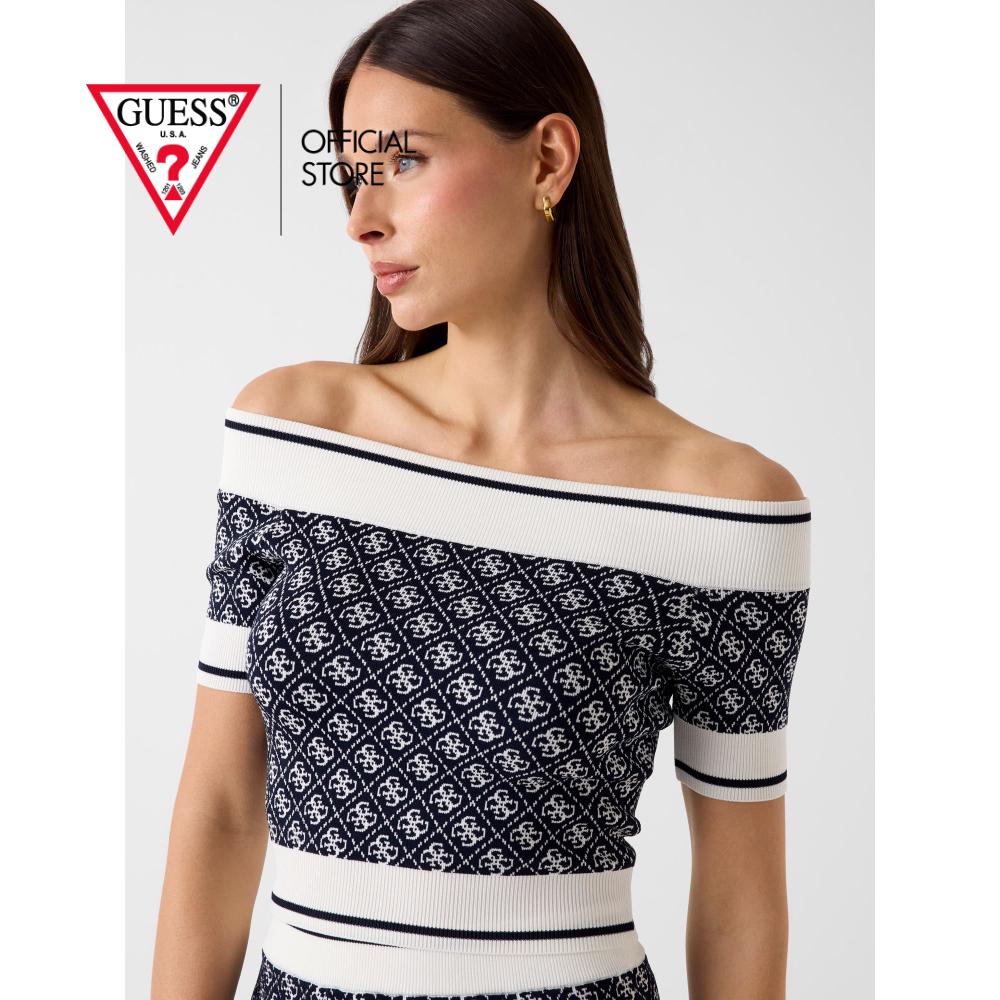 GUESS WOMEN SWEATER W6YR19Z0962 - BLUE ราคา 3,832 บาท*ส่งฟรี