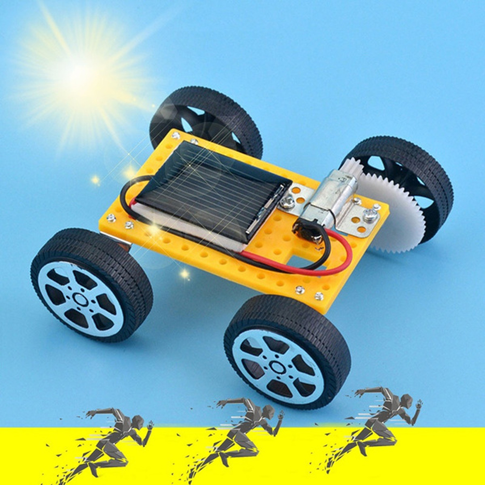 IPIE2ตลกเด็ก Mini การทดลองวิทยาศาสตร์ DIY รถประกอบหุ่นยนต์ชุด Solar รถของเล่น Energy ของเล่นขับเคลื่อนพลังงานแสงอาทิตย์