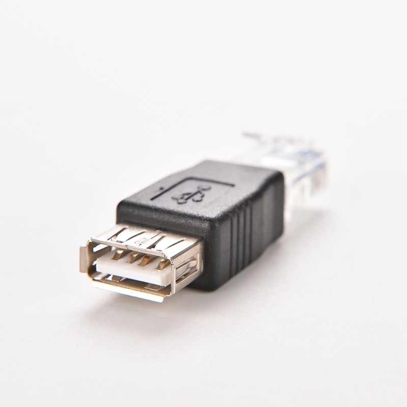 Laptop LAN Network Cable Ethernet Converter Plug JETTING PC Crystal Head RJ45 Male To USB 2.0 AF A Female Adapter Connector