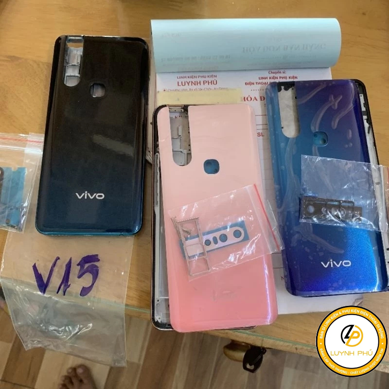 Vỏ Vivo V15 có khay sim khung sườn ảnh thật