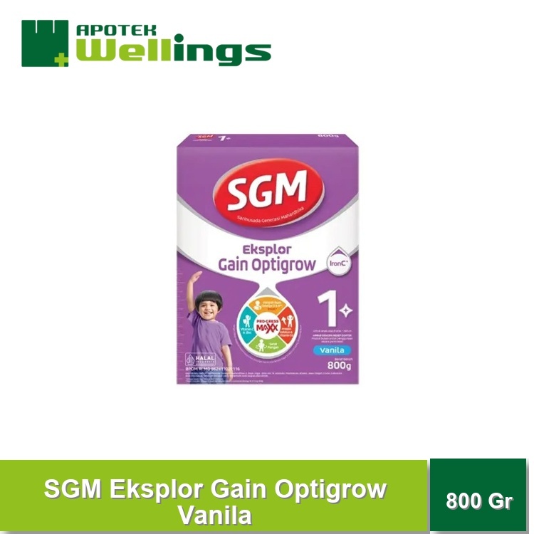 Wellings SGM Eksplor Gain Optigrow Vanila 800g