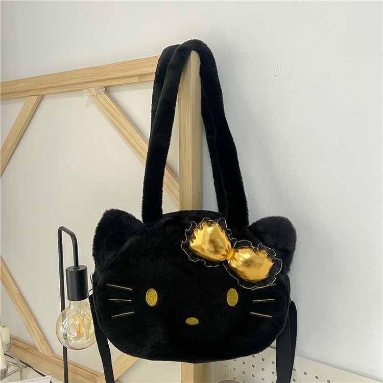 C & K túi trẻ em túi đeo chéo Thú nhồi bông Hello Kitty Túi đeo chéo túi xách cho bé gái dung tích l