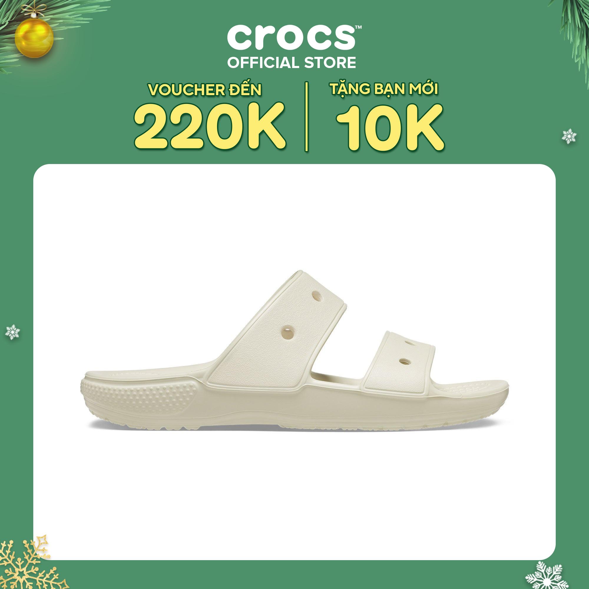 Dép Xăng Đan Unisex Crocs Classic - Bone