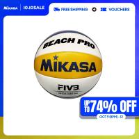 Mikasa BV550C BEACH PRO Beach Volleyball FIVB OFFICIAL GAME BALL with Super Composite Cover and High Water Resistance (Yellow/Blue/White)