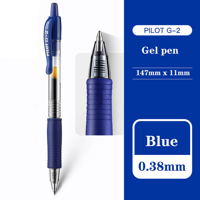 【Stylish】 1pc Japan Pilot Gel Pen Bl-G2 Quick Dry Ink Writing Smooth School Stationery 0.38/0.5/0.7/