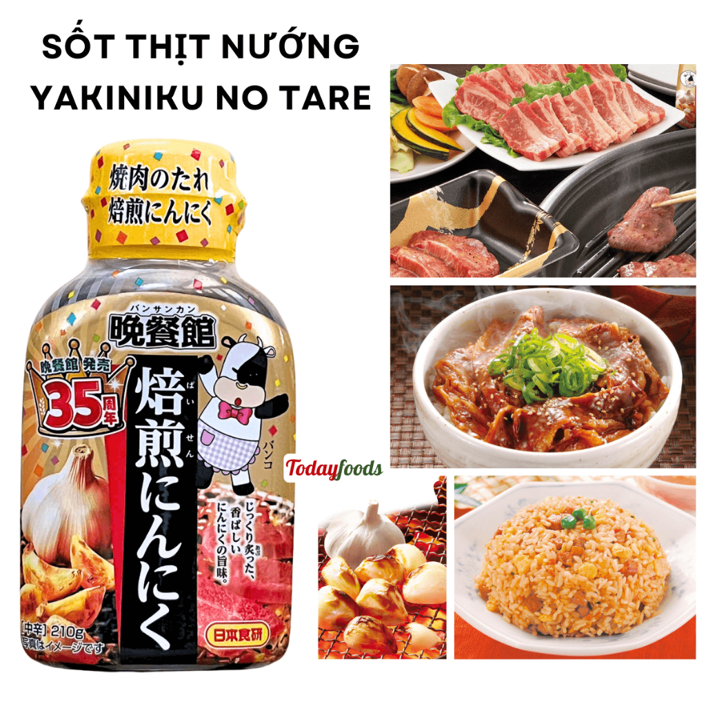 (Yakiniku No Tare) Nước Sốt Thịt Nướng Nhật Bản (Nihon Shokken) vị Tỏi Nướng Cay Vừa 210G