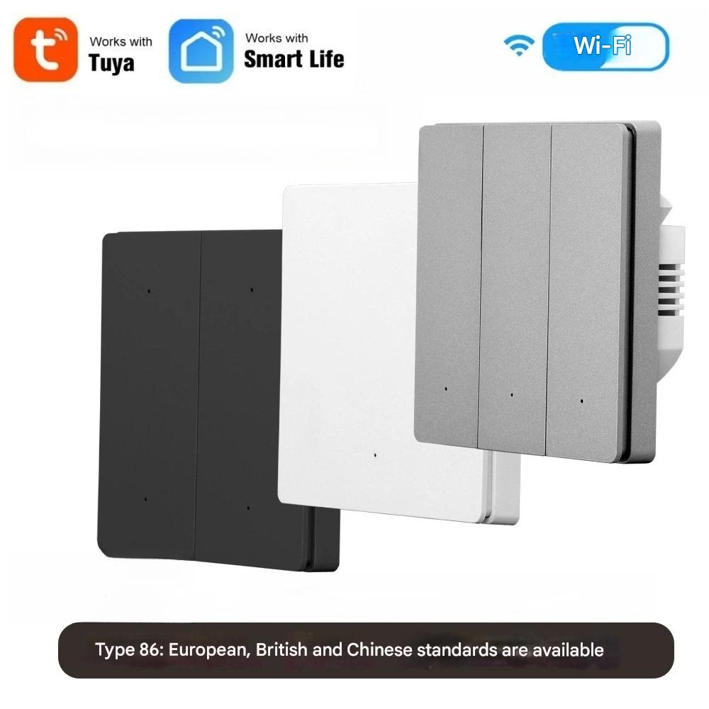 สวิตช์ไฟอัจฉริยะ 3.0 แบบยุโรป ปุ่มกด ไม่ต้องใช้สาย Neutral ไม่ต้องใช้คาปาซิเตอร์ ราคา 255 บาท*ส่งฟรี