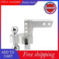 Domavana ปรับ Trailer Hitch 2in และ 2-5/16in Dual Solid Ball Heavy Duty Steel Towing Hitch สำหรับ 2x2 นิ้วเครื่องรับ