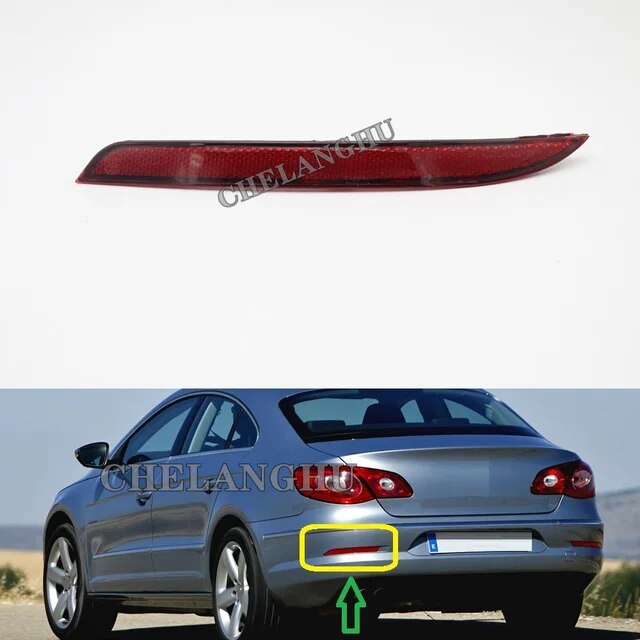 Warning Parking Brake Bars Light Tail Reflector Bumper Rear Red Car