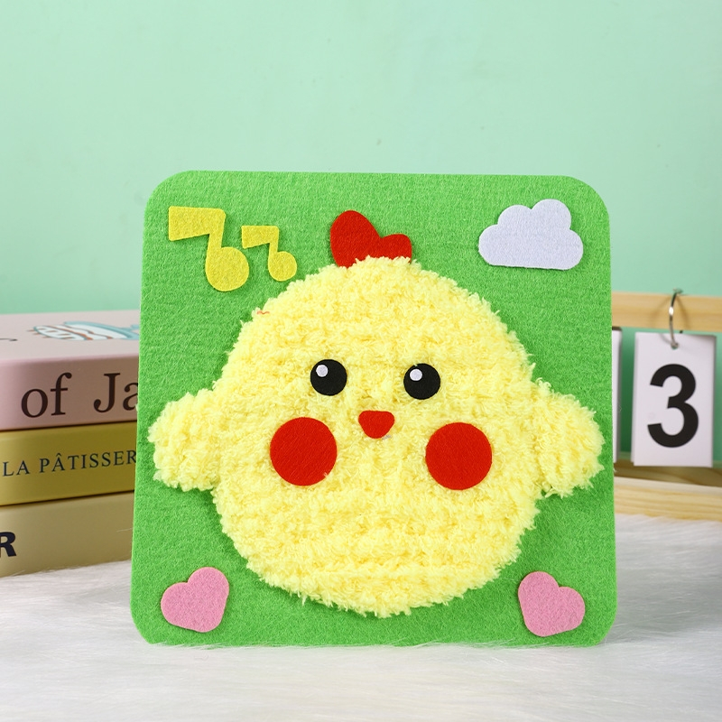 One2choose DIY Embroidery Material Kit- Beginner Friendly (3-6 years old)- Creative Hand Sewing Wool Embroidery Set
