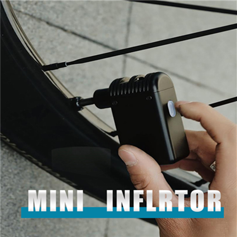 100PSI Túi xách tay Bơm Xe Đạp Mini Máy bơm không khí điện có thể sạc lại compressory cái bơm lốp cho Bơm Xe Đạp lái mô-tô