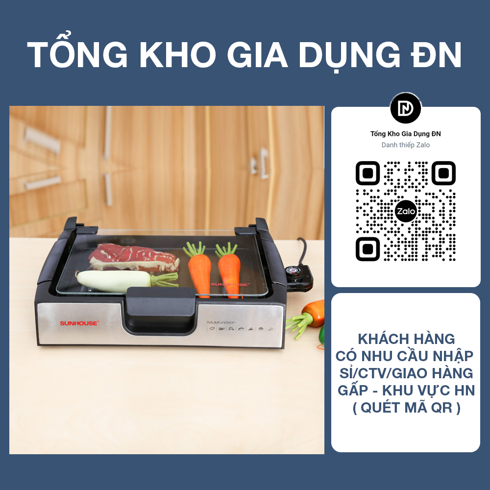 Bếp nướng điện sunhouse shd4603 - bảo hành 12 tháng