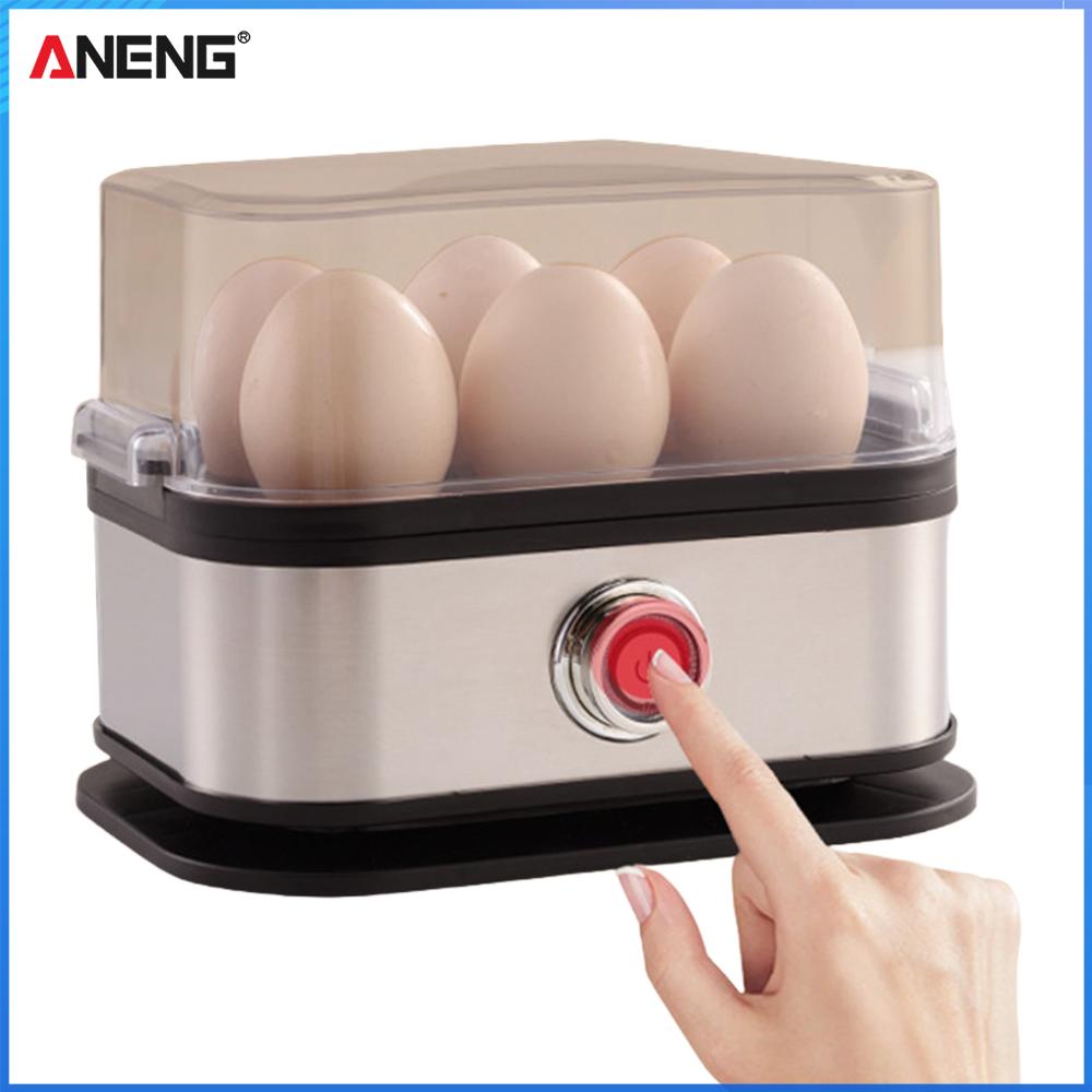 【Aneng】 Máy luộc trứng điện với máy hấp thực phẩm Công suất 6 quả trứng, vật liệu không chứa BPA và hoạt động thân thiện với người dùng