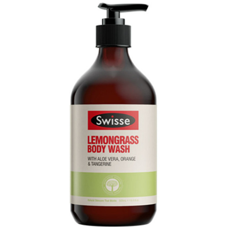 Buy (2 pack) Swisse Lemongrass Body Wash 500ml - improve skins hydration levels - Enriched with Aloe Vera to soothe Singapore