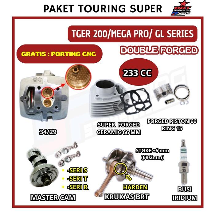 GINIAL BRT PAKET TOURING 8 TIGER 200 - OTO EXPRESS Harga 8,721,000 rupiah*Gratis Ongkir