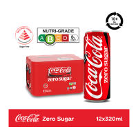 Coca-Cola Zero Sugar Soft Drink (12 x 320ML) - Case [Packaging May Vary]
