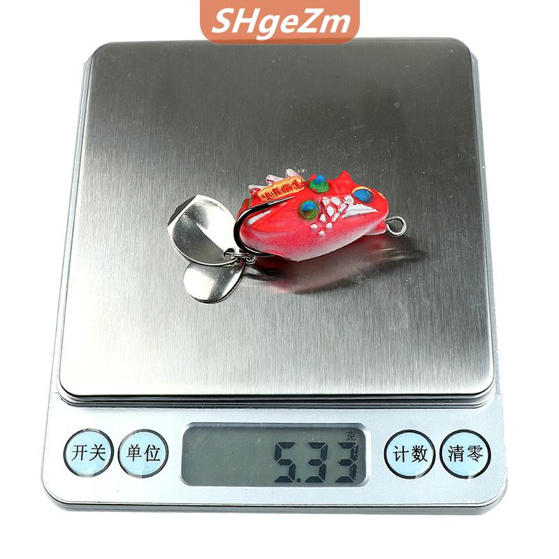 [COD] SHgeZm 1 mảnh nhân tạo lure sáng bóng Đôi Móc Lure Mồi câu cá mồi mềm blackfish giả mềm mồi