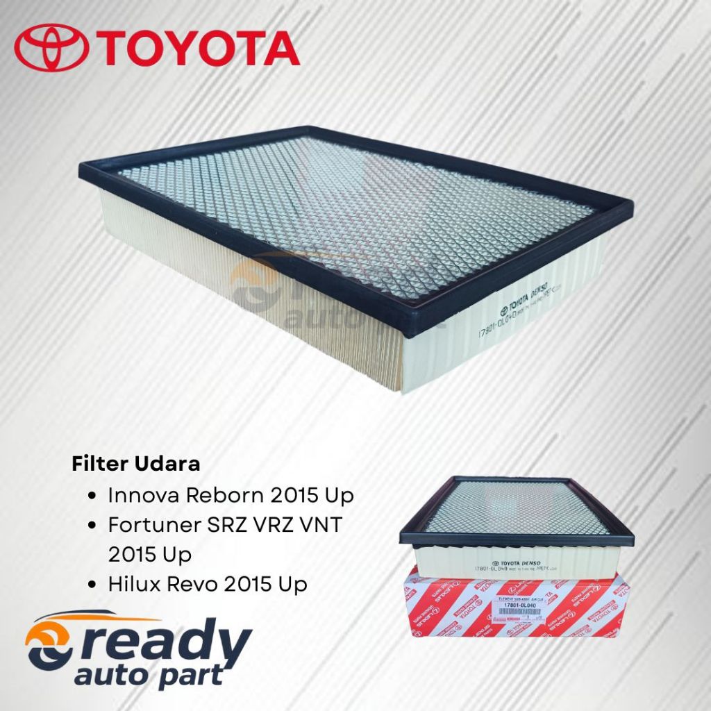 Filter Udara Saringan Udara Toyota Innova Reborn Fortuner VRZ Hilux Revo 2015Up 17801-OL040 Original Harga 85,000 rupiah*Gratis Ongkir