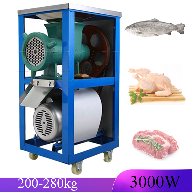 Electric High-Horsepower Meat Commercial High-Power Fish Chicken Grinder Bone Shredder Grinders ราคา  23,423 บาท*ส่งฟรี