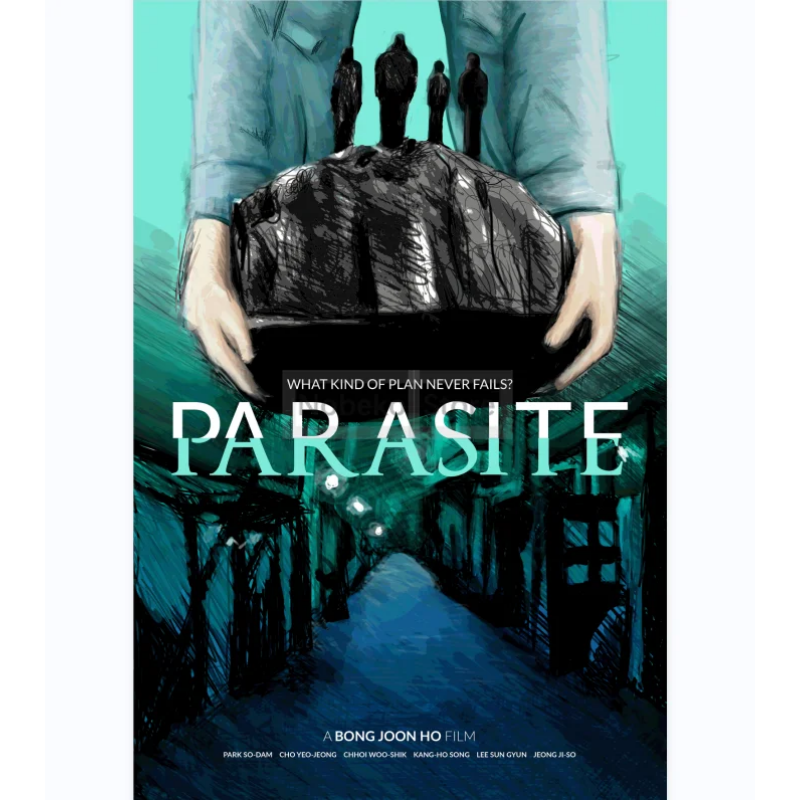 Classical Popular Korean Plot Movies Parasite Poster And Prints Canvas Painting Wall Art Pictures Home Room Decor