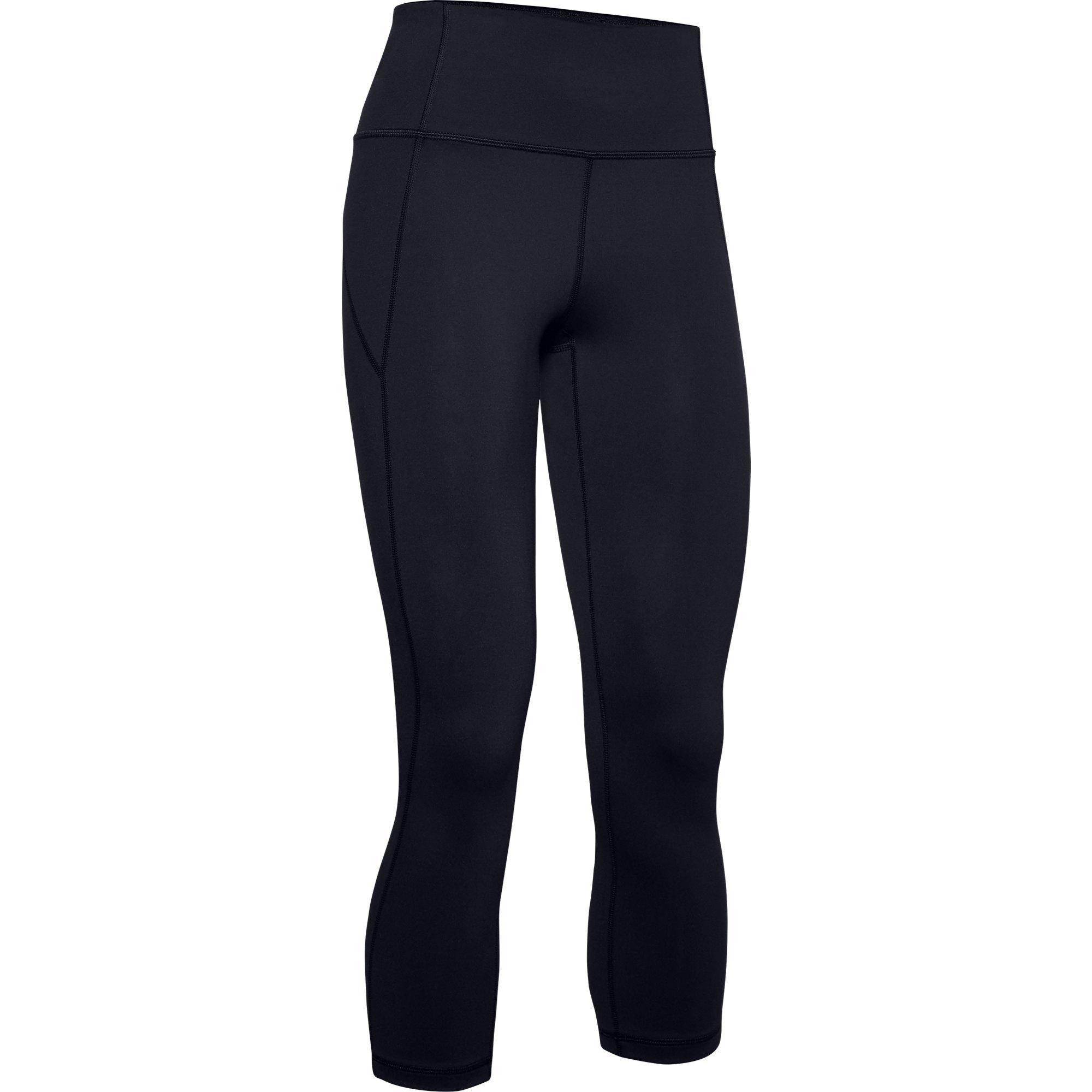 Under Armour Womens Reflect Womens Hi Rise Capri (Black/Tonal) - Sports Direct