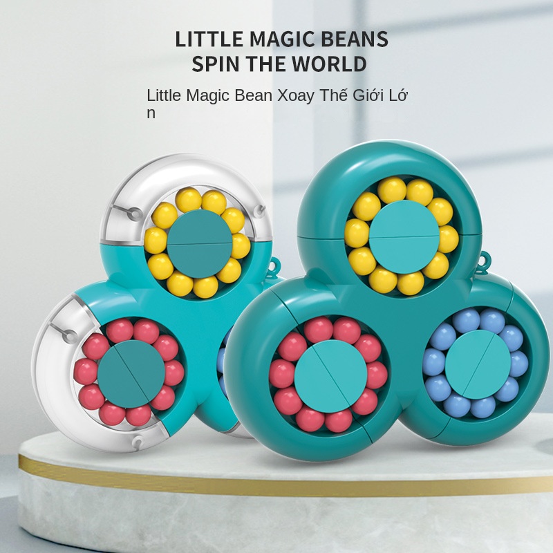 Đầu Ngón Tay Rubik's Cube Bean Magic Group Đồ Chơi Xoay Máy Bay Con Lăn Con Quay Đồ Chơi Giáo Dục Mẫu Giáo
