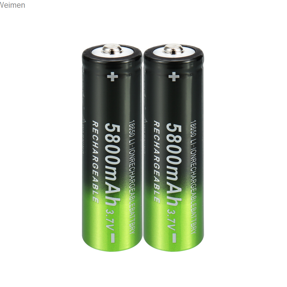 Skywolfeye 18650 pin Lithium 5800mAh 3.7-4.2V có thể sạc lại ánh sáng cao đèn Pin weimen