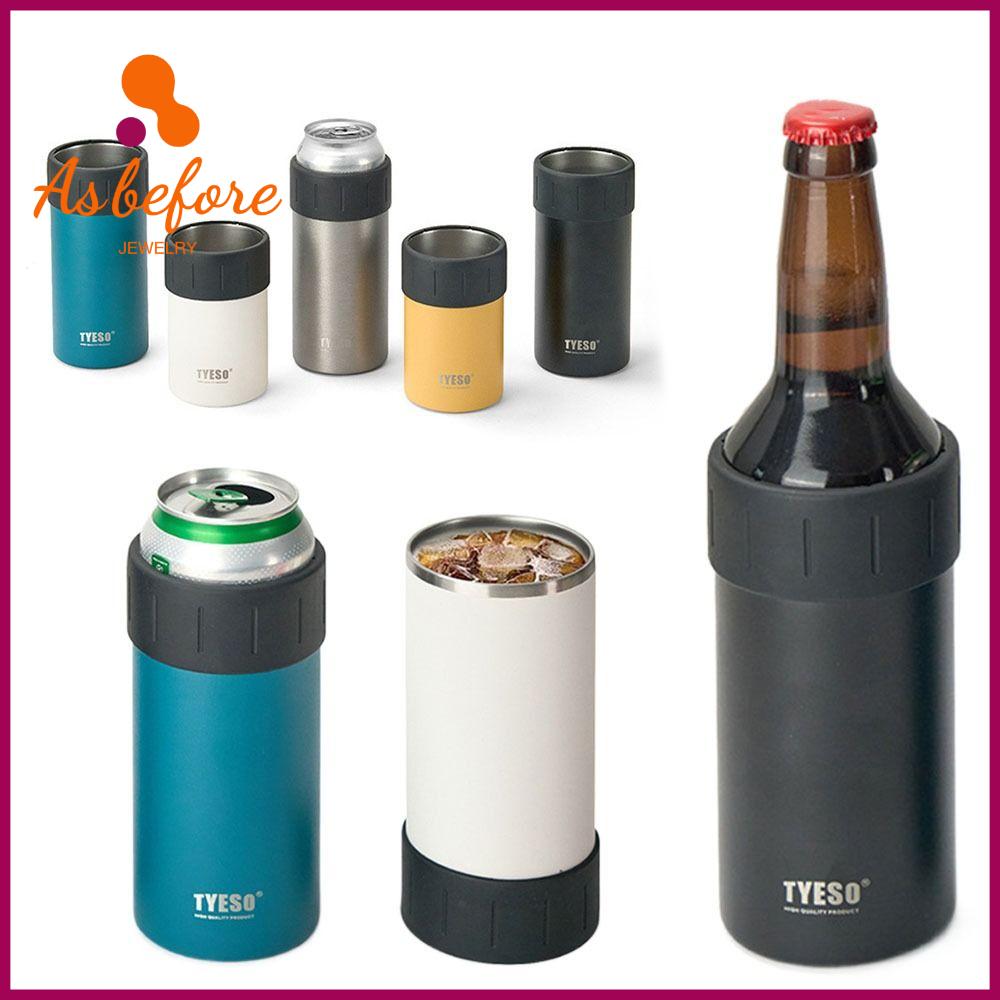 ≮113≯AS BEFORE JEWELRY 350/520ML Nắp cách nhiệt cho lon bia Cola Cách nhiệt hoặc làm mát Thép không gỉ 304 Tủ làm mát Di động Công suất cao Cốc cách nhiệt không nắp Kho lạnh
