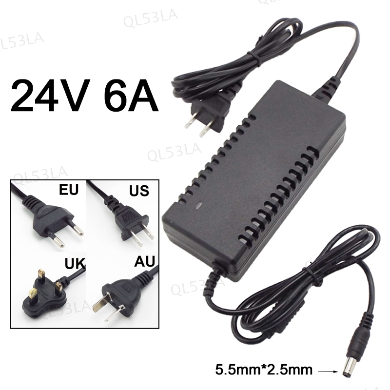 QL53LA 24V 6A 6000Ma Ac 110V 220V To Dc 24V 6A Adapter Power Supply Converter Charger Switch Led Tra