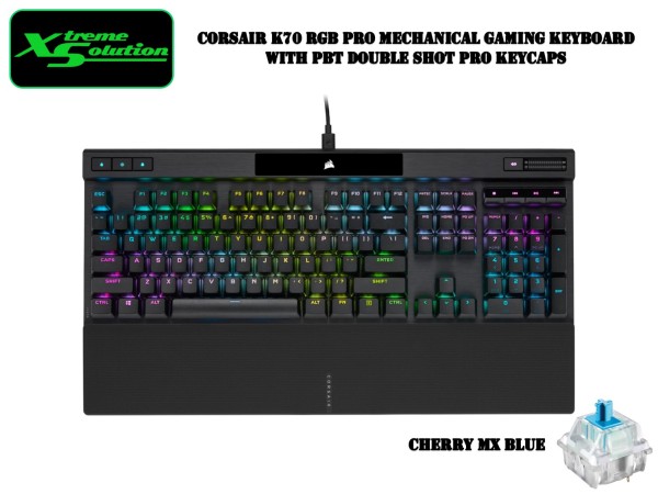 Corsair K70 RGB Pro Mechanical Gaming Keyboard With PBT Double Shot Pro Keycaps - Cherry Mx Blue / Brown / Red / Silent Red / Speed Singapore