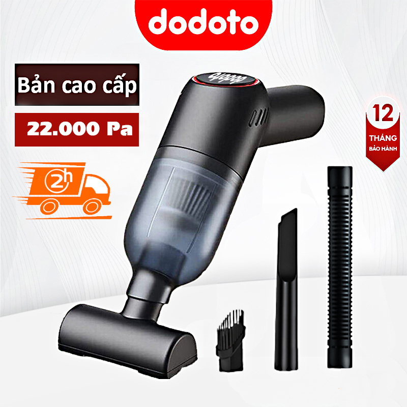 Máy hút bụi cầm tay mini không dây dodoto lực hút 22000 pa  hút bụi ô tô giường sofa dodoto shop