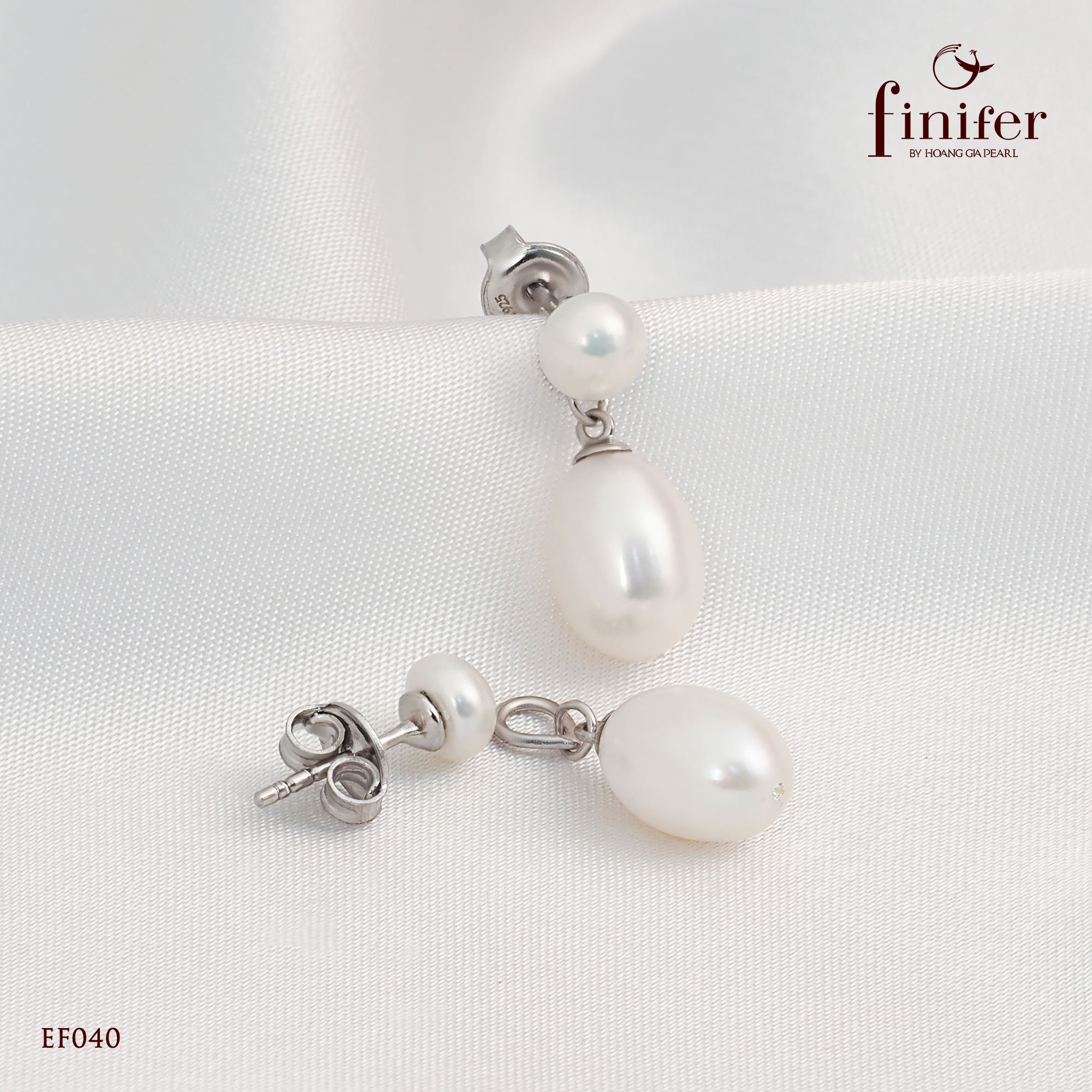 Bông tai ngọc trai ef040 hoàng gia pearl-bst finifer